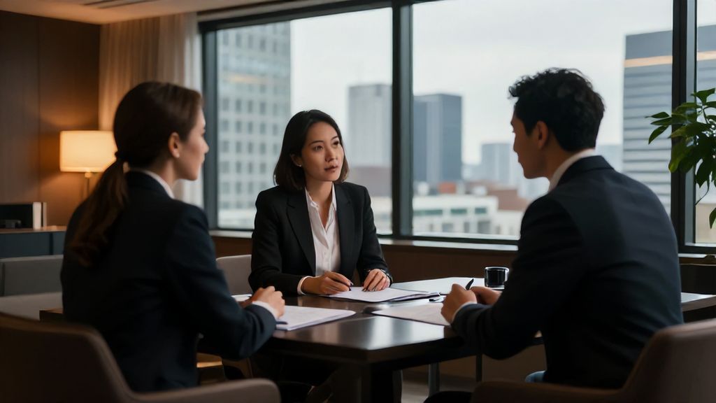 Persönliche Beratung am Schreibtisch in Berlin